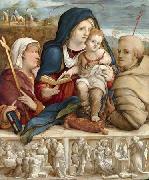 The Virgin and Child between Saint Helena and Saint Francis Amico Aspertini